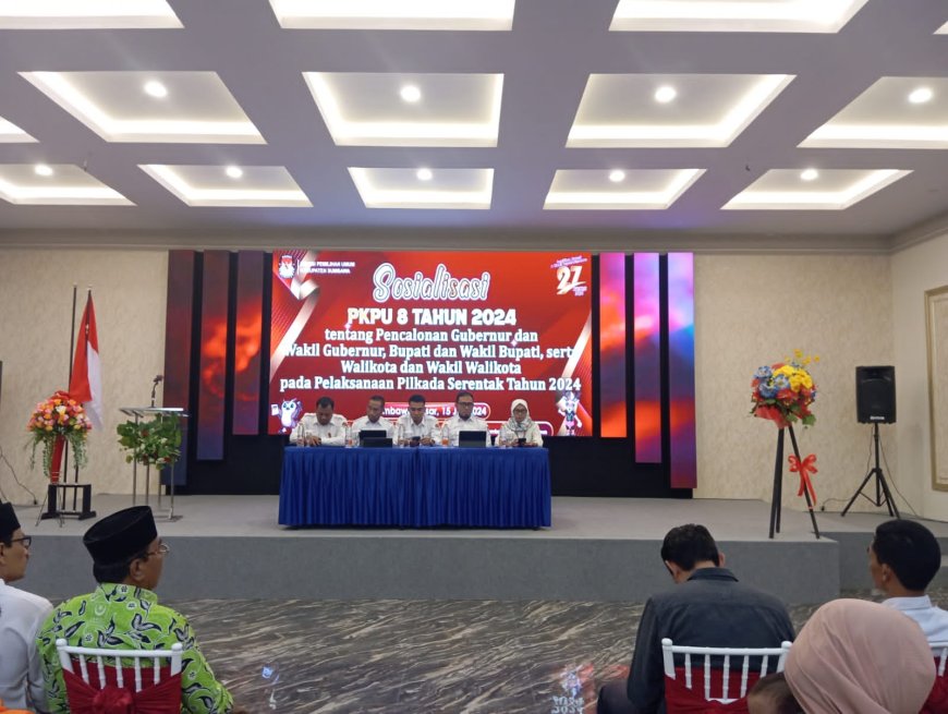KPU Sumbawa Sosialisasikan PKPU Nomor 8. Penting Bagi Kontestan Pilkada