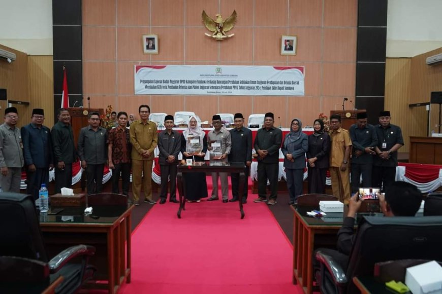 DPRD Kabupaten Sumbawa Menyetujui Perubahan KUA dan PPAS Tahun Anggaran 2024