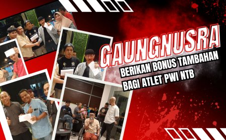 GaungNUSRA Berikan Bonus Tambahan bagi Atlet PWI NTB