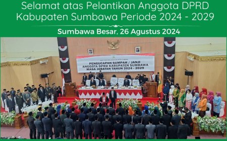 MUI Kabupaten Sumbawa Ucapkan Selamat Atas Pelantikan Anggota DPRD Kabupaten Sumbawa  Periode 2024-2029