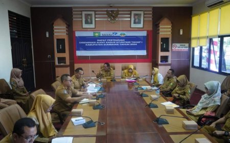 Atasi Stunting, Pemda Sumbawa Gelar Rapat Diseminasi Audit Kasus Stunting Tahap 1 Tahun 2024