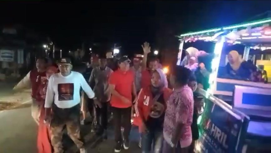 Kedatangan Paslon RASA Disambut Meriah Warga Sumbawa
