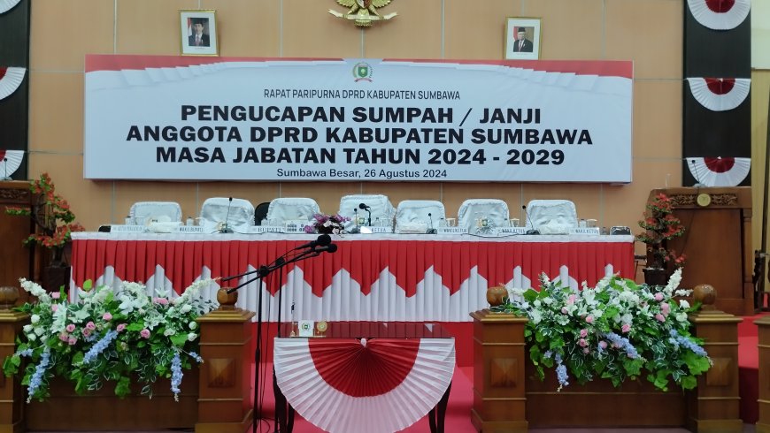 Hari ini 45 Anggota DPRD Kabupaten Sumbawa Dilantik