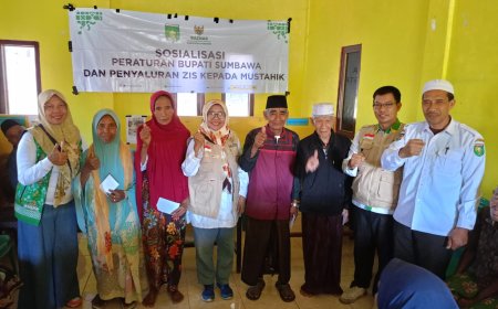 Baznas Kabupaten Sumbawa Salurkan Bantuan ZIS  Kepada 200 Mustahik di Desa Tepal dan Desa Baturotok