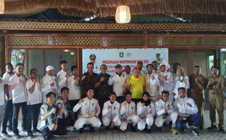 Bupati Sumbawa Lepas 15 Atlet dan 5 Pelatih Menuju PON Aceh-Sumut 2024