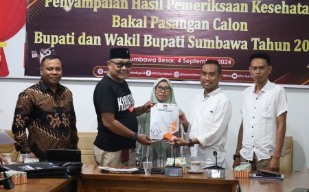Semua Bakal Paslon Pilkada Sumbawa Dinyatakan Memenuhi Syarat Kesehatan