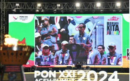 Puluhan Ribu Masyarakat Saksikan Momen Bersejarah Pembukaan PON XXI di Sumut