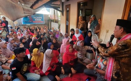 Cawagub Musyafirin Berkunjung , Warga Suralaga Siap Berjuang Menangkan Rohmi-Firin