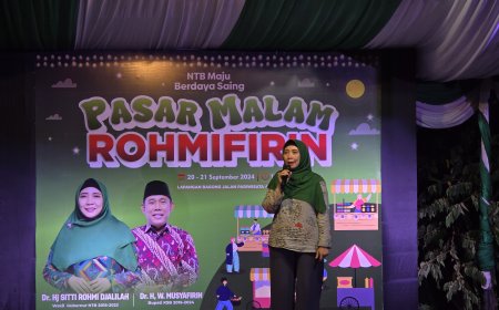 Rohmi-Firin Sapa Warga Kota Mataram dengan Gelar Pasar Malam untuk Hiburan Rakyat