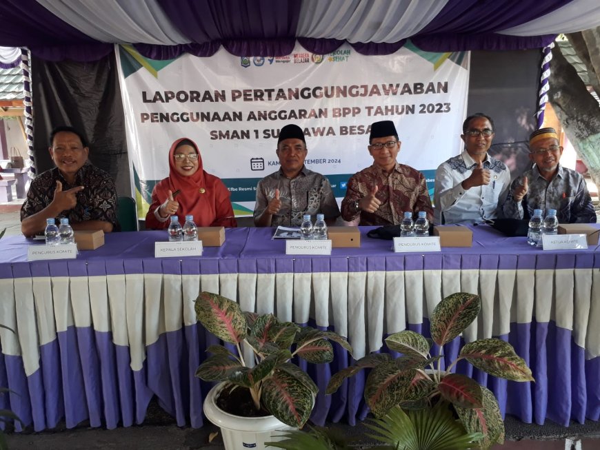 SMAN 1 Sumbawa Besar dan Komite Sekolah Launching Program Infaq Pendidikan
