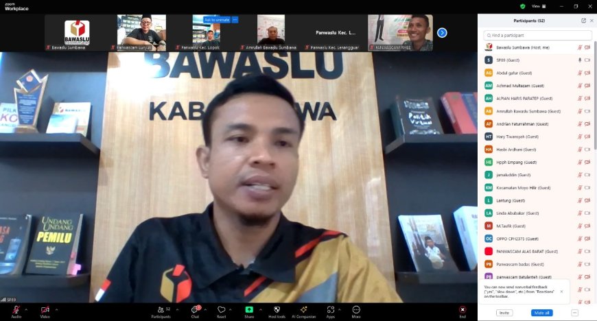 Bawaslu Sumbawa Bersiap Hadapi Pleno DPSHP dengan Koordinasi Intensif