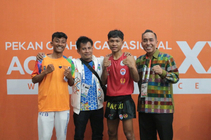 Muaythai NTB Target Dua Emas, Loloskan Tiga Atlet Ke Final PON XXI