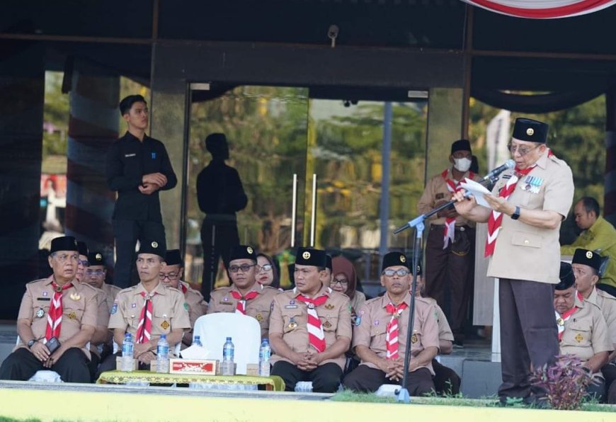 Apel Siaga dan Pengukuhan Pramuka Ikhlas Beramal  Kabupaten Sumbawa dan Kabupaten Sumbawa Barat Berjalan  Baik, Sukses dan Lancar