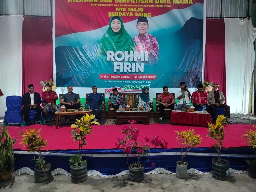 Pertemuan Hangat, Warga Lopok Sampaikan Aspirasi dan Harapkan  Rohmi-Firin Berikan Solusi