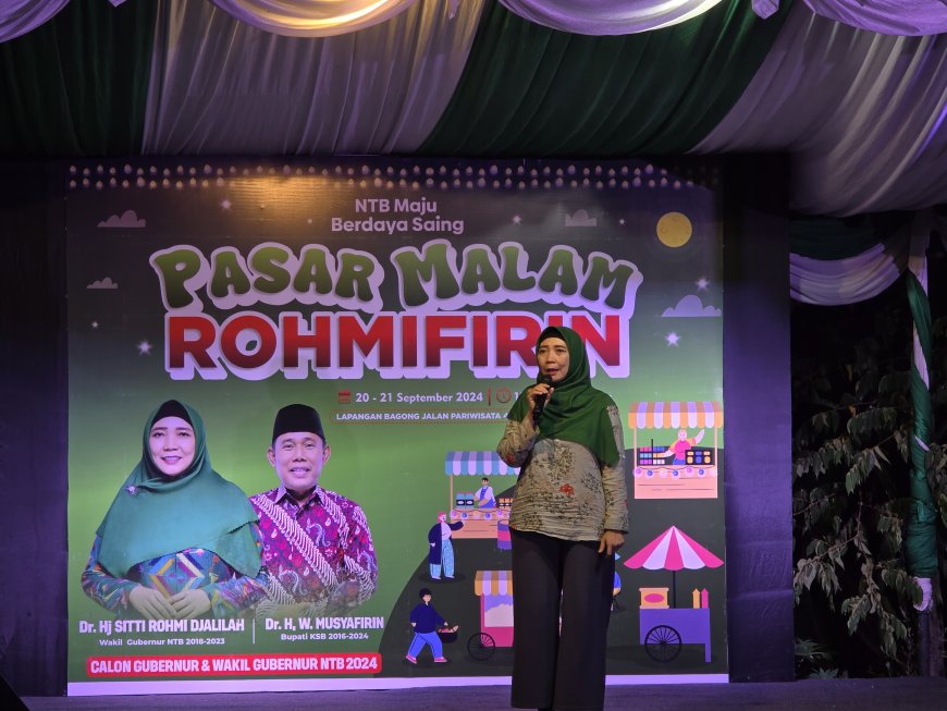 Rohmi-Firin Sapa Warga Kota Mataram dengan Gelar Pasar Malam untuk Hiburan Rakyat