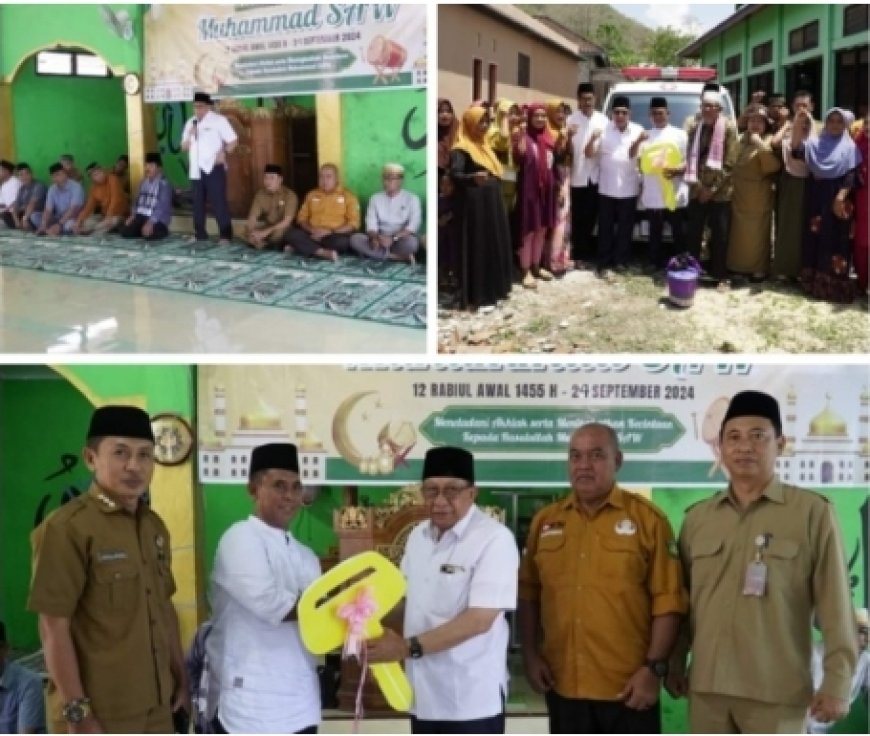 Serahkan Ambulance, Bupati Haji Mo : Bulan Depan Jalan Lenangguar-Orong Telu Dikerjakan