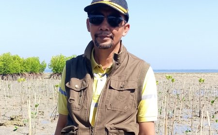 Anggota DPRD Kabupaten Sumbawa H.M.Berlian Rayes Apresiasi  Penanaman Mangrove di Pulau Bungin