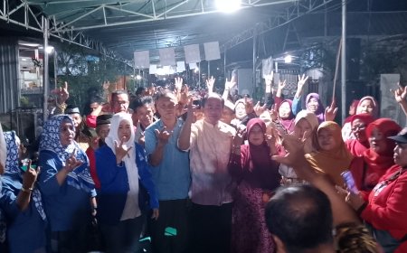 Rafiq-Sahril Berkomitmen Revitalisasi Pasar Alas jadi Pasar Modern Jamin Kesejahteraan Pedagang dalam Kampanye di Kalimango