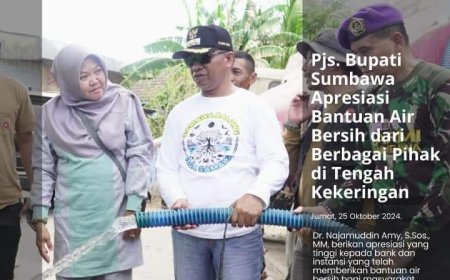 Pjs. Bupati Sumbawa Apresiasi Bantuan Air Bersih dari Berbagai Pihak di Tengah Kekeringan