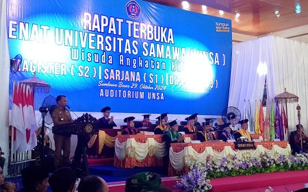 Congratulation! 476 Orang Mahasiswa Universitas Samawa Angkatan XXI Tahun 2024 Diwisuda