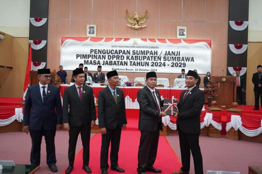 Dilantik Jadi Ketua. Nanang Nasiruddin Ajak Laksanakan Tugas dengan Penuh Integritas  dan Apresasi Pimpinan DPRD Sebelumnya