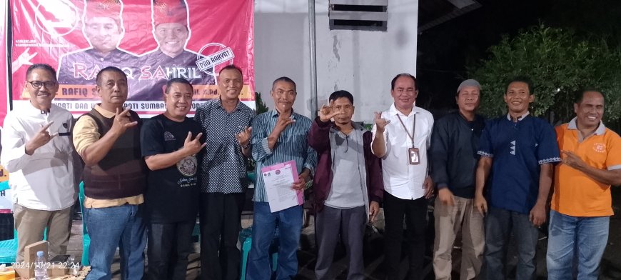 Semakin Menguat. Ketua dan Koordinator Relawan RASA di Unter Iwes Resmi Dikukuhkan dan Siap Menangkan
