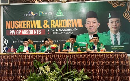 Perkuat Struktur Organisasi, Kaderisasi dan Pemberdayaan Ekonomi,  GP Ansor NTB gelar Muskerwil Rakorwil