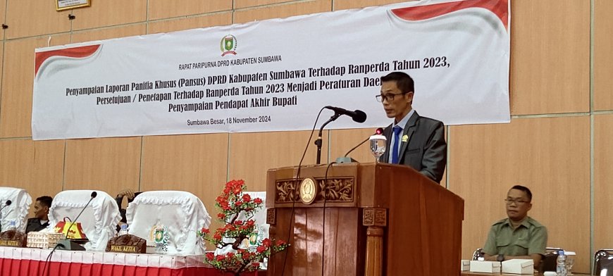 Pansus IV DPRD Kabupaten Sumbawa Setujui Ranperda Penyelenggaraan Kesejahteraan Sosial