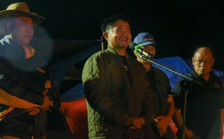 Pj Gubernur Didampingi Sekda Pimpin Kemah Bakti dan Outbond di Taman Wisata Gunung Jae