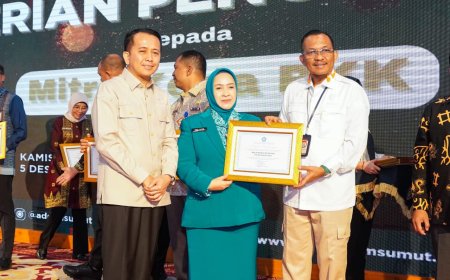 Kadis Kominfo Sumut Terima Penghargaan sebagai Mitra Kerja PKK