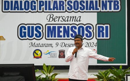 Sekda NTB Dampingi Menteri Sosial Dialog Dengan Pilar-Pilar Sosial