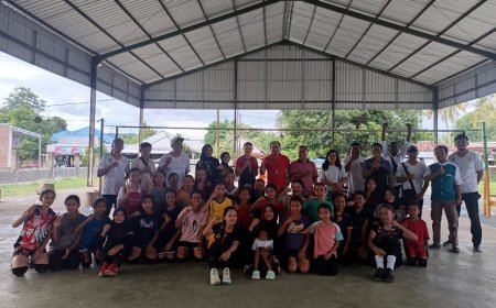 Kedatangan dan Bantuan KONI Sumbawa Motivasi Atlet Voli