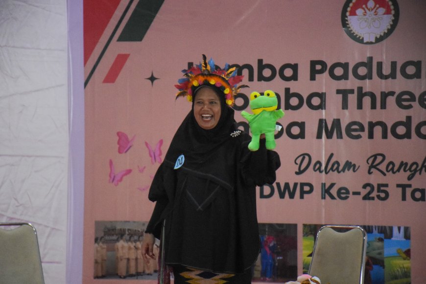 Berpartisipasi Lomba Mendongeng  HUT DWP ke-25, Ketua DWP Diskominfotik NTB: Perempuan Harus Berdaya