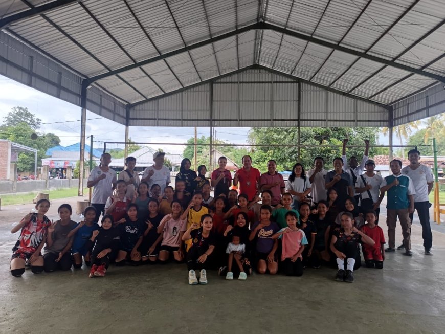 Kedatangan dan Bantuan KONI Sumbawa Motivasi Atlet Voli