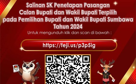 Pengumuman Salinan SK Penetapan Paslon Terpilih Pilkada Sumbawa 2024