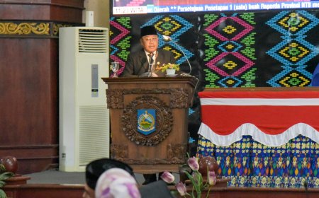 Sekda Gita Ariadi Hadiri Paripurna Hasil Penetapan Gubernur dan Wakil Gubernur Terpilih Periode 2025-2030