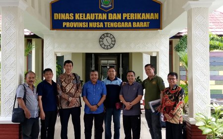 Sekretaris Komisi II DPRD  Zohran  Konsultasi Ke DKP NTB terkait  Perizinan Tambak Udang di Sumbawa