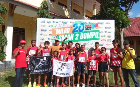 Selamat! Atlet PASI Kabupaten Sumbawa Raih Prestasi di Ajang Lomba Lari HUT SMA 2 Dompu ke-20