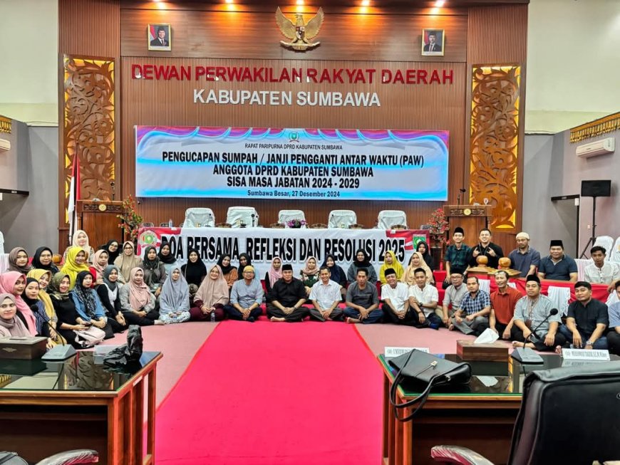 Sekretariat DPRD Sumbawa Gelar Doa Bersama, Jalin Soliditas dan Refleksi Capaian