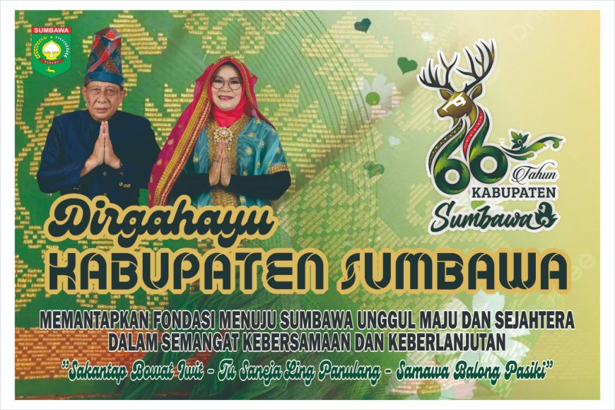 Bupati dan Wakil Bupati Sumbawa Ucapkan Selamat HUT Kabupaten Sumbawa ke-66 Tahun 2025