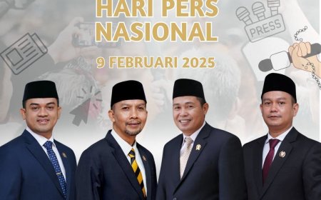 Pimpinan dan Anggota DPRD Kabupaten Sumbawa mengucapkan Selamat Hari Pers Nasional 2025