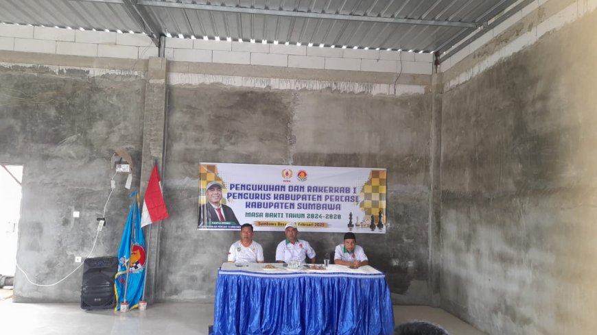 KONI Sumbawa Kukuhkan dan  Lantik  Pengurus Kabupaten Persatuan Catur Seluruh Indonesia Sumbawa