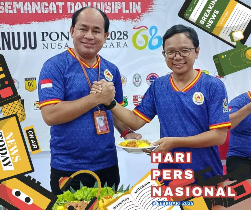 Ketua KONI Sumbawa Menyampaikan Selamat Hari Pers Nasional 2025