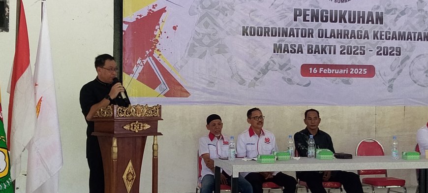 Pengukuhan 24 Koordinator Olahraga Kecamatan, Sekda Sumbawa Tekankan Peningkatan Prestasi Olahraga
