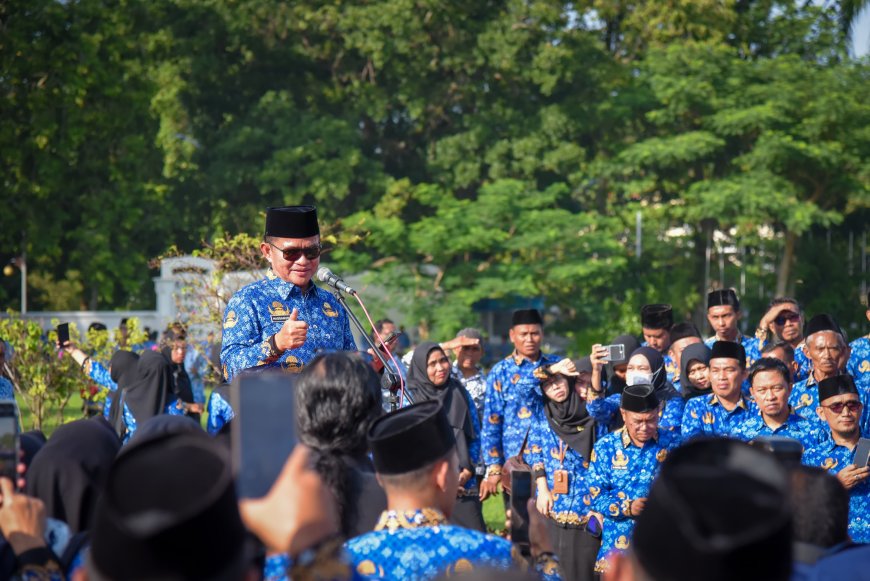Pj Gubernur NTB Hassanudin Pamit dalam Upacara Hari Kesadaran Nasional
