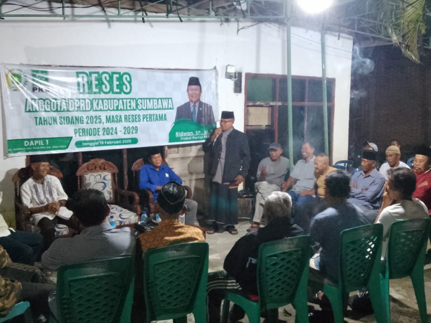 Anggota DPRD Sumbawa  Ridwan Tampung Aspirasi Warga Seketeng : Bantuan Modal Usaha, Drainase, hingga Alat Pemandian Jenazah