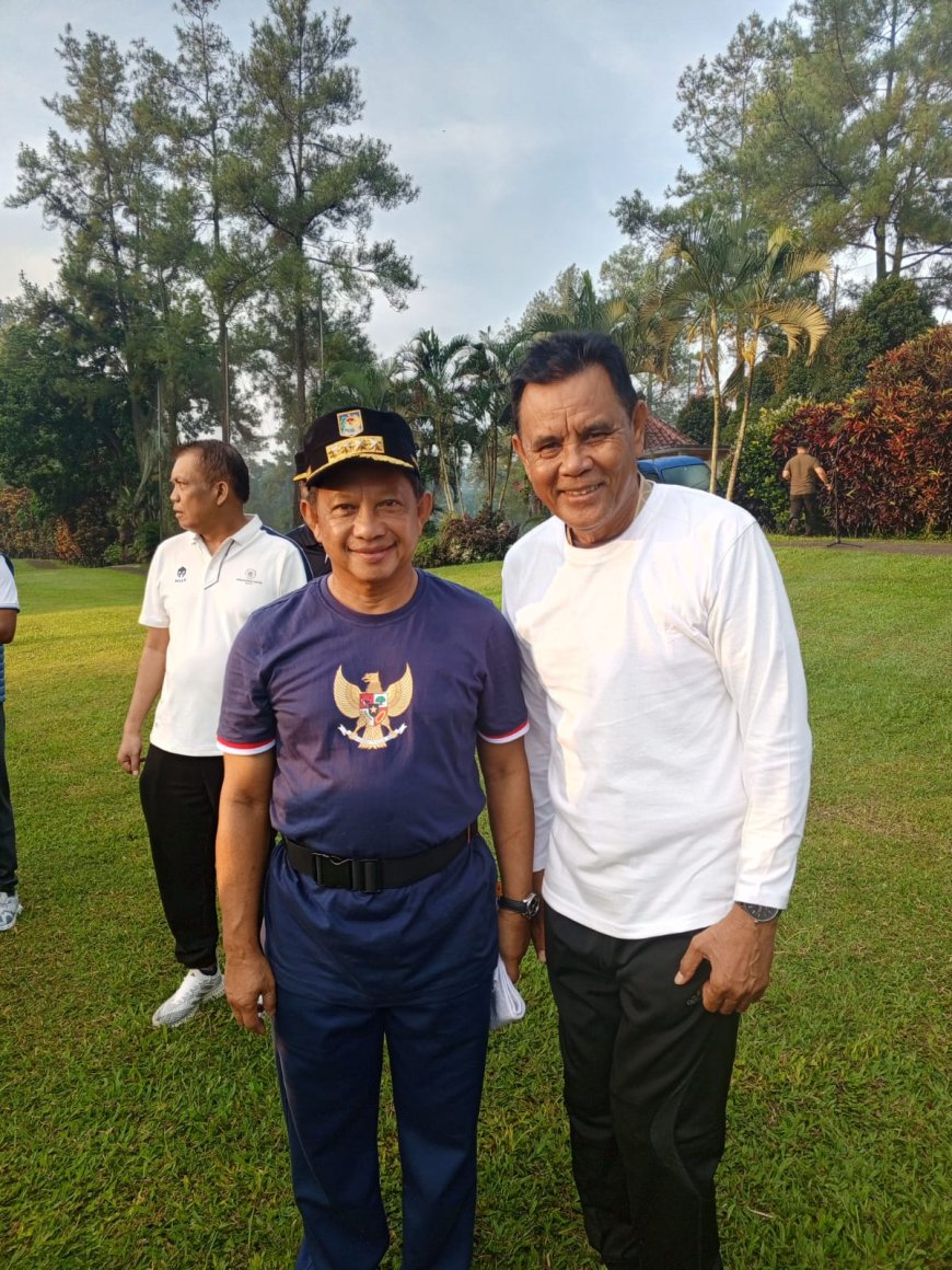Sinergi Pusat dan Daerah, Bupati Sumbawa Ikut Retreat dan Olahraga Bersama Mendagri