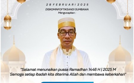 Diskominfotiksandi Sumbawa Mengucapkan Marhaban Yaa Ramadhan 1446 H / 2025 M