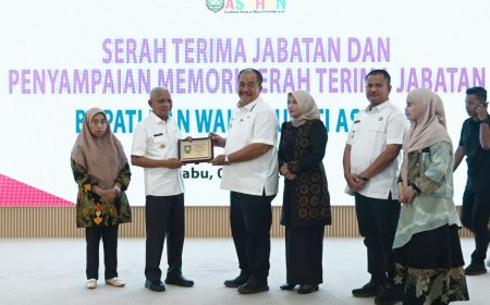 Serah Terima Jabatan Bupati Asahan, Wagub Sumut Surya Ajak Selaraskan Pembangunan Pemkab dan Pemprov