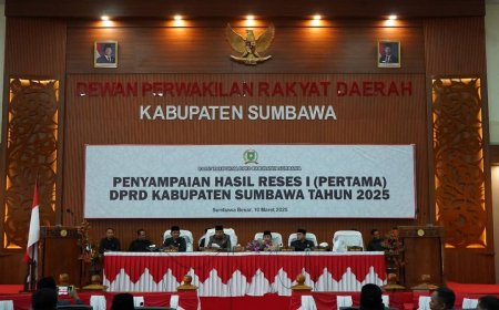 DPRD Sumbawa Gelar Paripurna Laporan Reses I 2025: Wujud Nyata Pengabdian Kepada Masyarakat